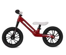Aga Design Qplay Racer Art.281261 Red  Juodas vaikiškas bėgimo takelis su metaliniu rėmu ir pripučiamais ratais