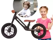 Aga Design Qplay Racer Art.281262 Grey Juodas vaikiškas bėgimo takelis su metaliniu rėmu ir pripučiamais ratais