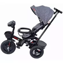 Bebe Basic Schumacher Kid  Air Trike Art.281265 Turkio Children's tricycle with handlebars, roof and inflatable wheels