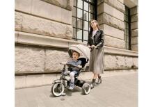 Bebe Basic Schumacher Kid  Air Trike Art.281265 Turkio Children's tricycle with handlebars, roof and inflatable wheels