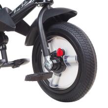 Bebe Basic Schumacher Kid  Air Trike Art.281267 Beige Children's tricycle with handlebars, roof and inflatable wheels