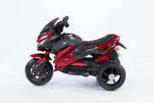 Akumuliatorinis motociklas - 12V - lakuotas - 5188 - EVA ratai - RAUDONAS