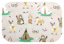 Sauskelnės - 28647 - TETRA PRINT - EGA - INDIAN CAMP - BEIGE - dydis 70x80 cm