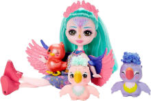 Lėlė - 04659 - ENCHANTIMALS - PAGRINDINĖ GATVĖ - FILIA FINCH - ŠEIMYNINIS PAPAGAILIS