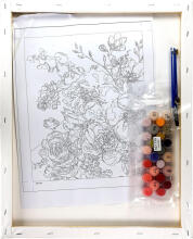 Paveikslas pagal numerius - 45933 - GĖLĖS - dydis 40x50 cm