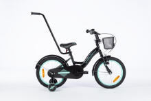 Dviratis - XXV- TOMABIKE 16"  - PLATINUM - JUODAS / TURKIS