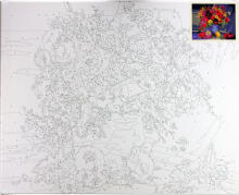 Paveikslas pagal numerius - 45919 - PUOKŠTĖ - dydis 40x50 cm