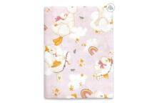 Swaddling blanket / Diaper - 15098 - MUSLIN - size 120x120 - DUCKLING - PINK