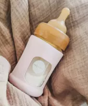 HEVEA 100% natūralaus latekso žindukas – EKO, VEGANIŠKAS, netoksiškas (3–24 mėn., 2 vnt.) | Tinka standartiniams buteliukams (Medela, NUK, Bibs, Canpol) | Minkštas kaip oda