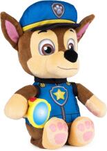 Paw Patrol Snuggle Up Pup  Chase Art.285881  Muzikinis pliušinis žaislas „Paw Patrol“ – prisiglausk šuniuką