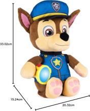 Paw Patrol Snuggle Up Pup  Chase Art.285881  Muzikinis pliušinis žaislas „Paw Patrol“ – prisiglausk šuniuką