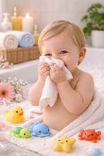 Bebe Basic Cotton Baby Towel  Art.285887 Red Хлопковое полотенце фроте  30x30 см (100% хлопок)