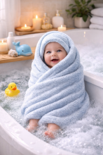 Bebe Basic Cotton Baby Towel  Art.285892 Green  Cotton frote towel 30x50 cm (100% cotton)