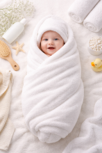 Bebe Basic Cotton Baby Towel  Art.285909 Blue Medvilninis rankšluostis 75x150 cm (100% medvilnė)