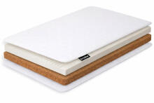 La Bebe™ Natural coconut fiber and HR foam mattress for bed, SLEEP 120×60×9 cm (6 cm coconut + 2 cm HR foam)