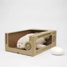 Moonie 2.0 Organic Humming Seal Art.285928 Sand  Children's night light "Seal", from 0 months.