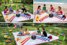 Bebe Basic Riču Raču Art.L241514001 Large classic game Richu-Rachu 2.4 x 2.4 m + bag