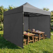 Stogo danga 3x3 m sodo paviljonui 420D PVC, pilka, MultiGarden