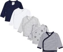 La Bebe™ Long-Sleeved Wrap Shirt for Newborn (1 pc), Art.024671, Size 56, 100% Cotton