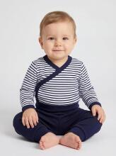 La Bebe™ Long-Sleeved Wrap Shirt for Newborn (1 pc), Art.024672, Size 56, 100% Cotton