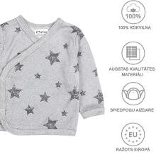 La Bebe™ Long-Sleeved Wrap Shirt for Newborn (1 pc), Art.024672, Size 56, 100% Cotton