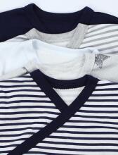 La Bebe™ Long-Sleeved Wrap Shirt for Newborn (1 pc), Art.024674, Size 56, 100% Cotton