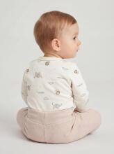 La Bebe™ Long-Sleeved Wrap Shirt for Newborn (1 pc), Art.024621, Size 56, 100% Cotton