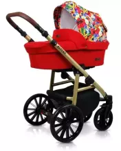 Babylux Aspero Art.286102 Black Coral Universalus 3 viename vežimėlis
