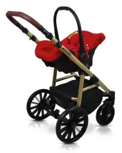 Babylux Aspero Art.286105 Chocolate Universalus 3 viename vežimėlis