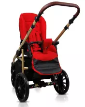 Babylux Aspero Art.286109 Grey Flex Black Universal 3-in-1 stroller