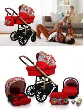 Babylux Aspero Art.286119 Silver Flex Universal 3-in-1 stroller