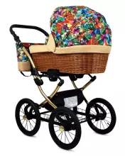 Babylux Classic Art.286132 Jungle Flowers vežimėlis 3 viename