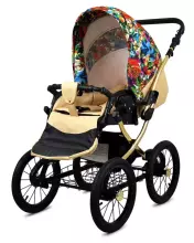 Babylux Classic Art.286133 Green Daisy vežimėlis 3 viename