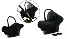 Babylux Margaret Gold Art.286151 Black Dots  Dots vežimėlis 3 viename