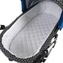 Babylux Margaret Gold Art.286152 Black Grey  Dots vežimėlis 3 viename