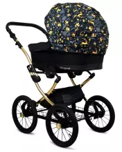 Babylux Margaret Gold Art.286161 White Dots  vežimėlis 3 viename