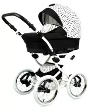 Babylux Margaret White Art.286167 Magic Grey vežimėlis 3 viename