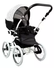 Babylux Margaret White Art.286169 Navy Blue Star vežimėlis 3 viename