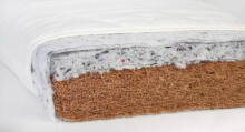 La Bebe™ mattress 120×60 cm Sleep, coconut fiber + seaweed + wool, 6 cm coconut + 2 cm seaweed
