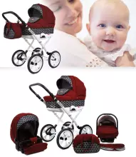 Babylux Rosso Art.286216 vežimėlis 3 viename