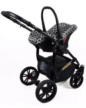 Babylux Miracle Art.286326 Сandy Hibiscus Universal 3-in-1 stroller
