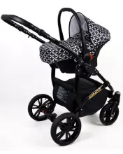 Babylux Miracle Art.286327 Gold Braid  Universalus 3 viename vežimėlis