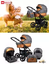 Babylux Miracle Art.286332 Red Deluxe Universal 3-in-1 stroller