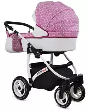 Babylux White Lux  Art.286335 Grey Marble Universalus 3 viename vežimėlis
