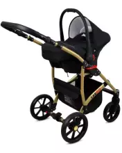 Babylux Largo Art.286418 Black Universalus 3 viename vežimėlis
