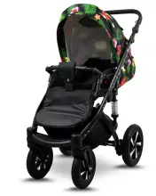Babylux Sky Lark Art.286437 Grey Flex Hibiscus  Universal 3-in-1 stroller