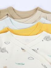 La Bebe™ Long-Sleeved Wrap Shirt for Newborn (1 pc), Art.024647, Size 50, 100% Cotton