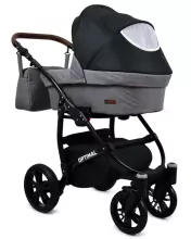 Babylux Optimal Art.286499 Grey Moro Universalus 3 viename vežimėlis