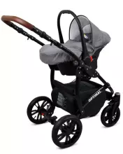 Babylux Optimal Art.286505 Silver Stone  Универсальная коляска 3 в 1
