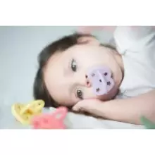 Hevea Natural Rubber Pacifier  Art.216121 Pale Butter  anatomical 3-36 month